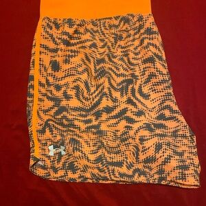 Under Armour Orange and Black Graphic Shorts
